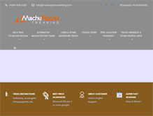 Tablet Screenshot of machupicchutrekking.com